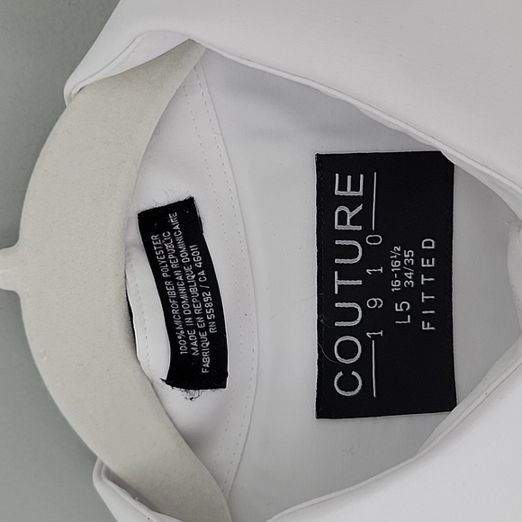 Couture 1910 16 to 16 1/2 white button shirt, cuff links! - Picture 5 of 7